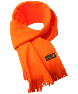Windproof orange fleece scarf
