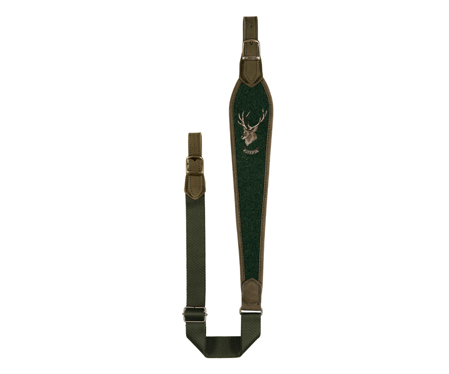 Loden rifle sling with animal embroidery