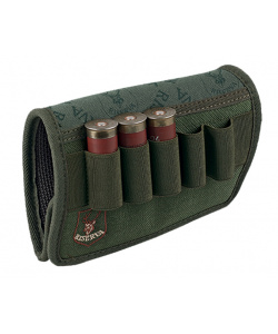 Shotgun butt cartridge holder