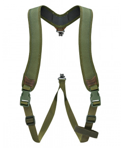 Double rifle sling with swivel
