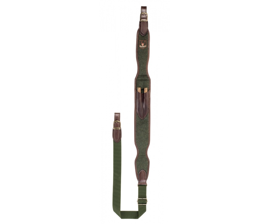 Rifle sling in loden and neoprene