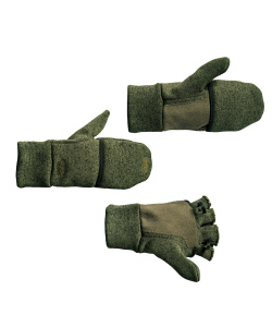 Mitten-gloves fleece and wool