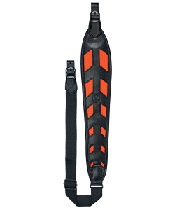 Tracolla per carabina in pelle e neoprene
