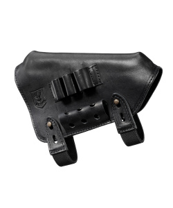 Leather Cheeck Riser w/ cartridge holders