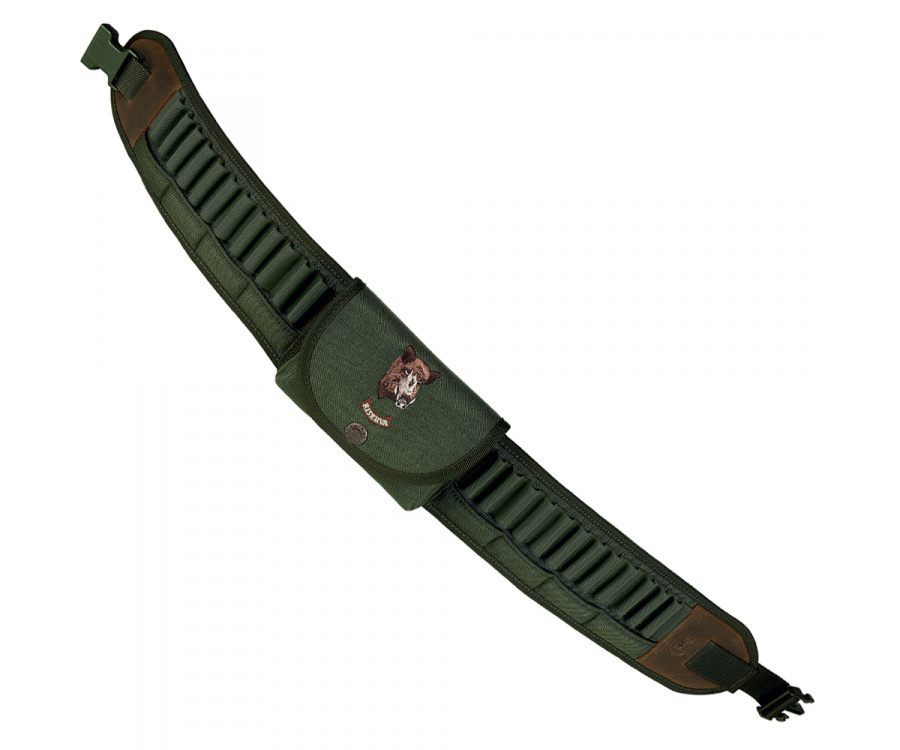 Cordura cartridge belt with pocket