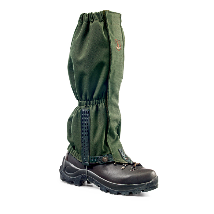 Gaiters with frontal fastening