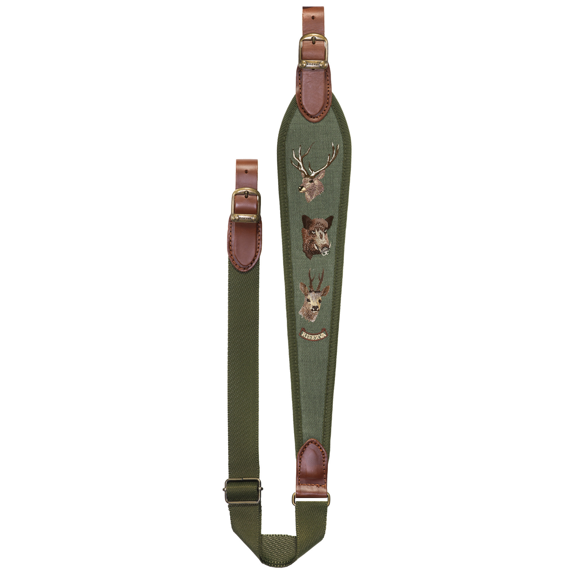 Tracolla in Cordura per carabina con ricami animali